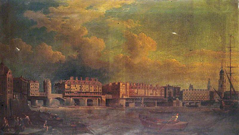 London Bridge before Alterations in 1757