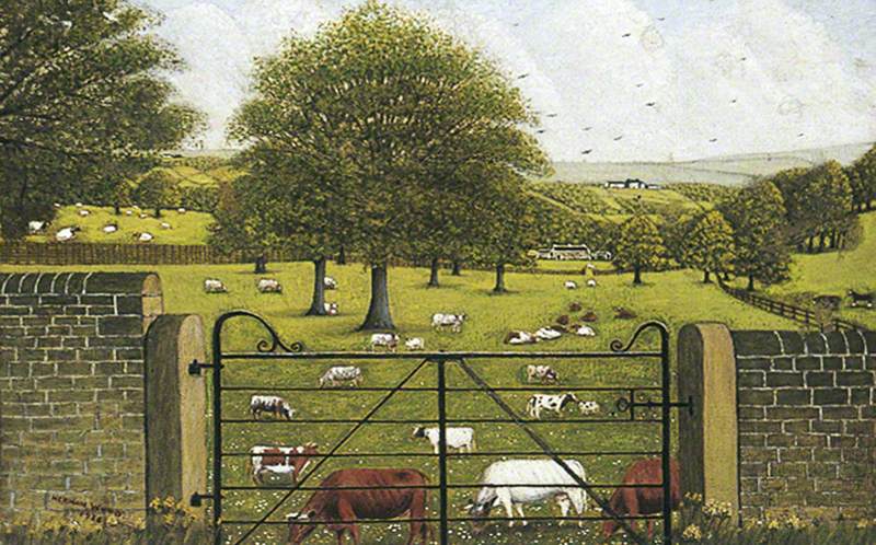 Landscape with Cattle, Lightcliffe, West Yorkshire