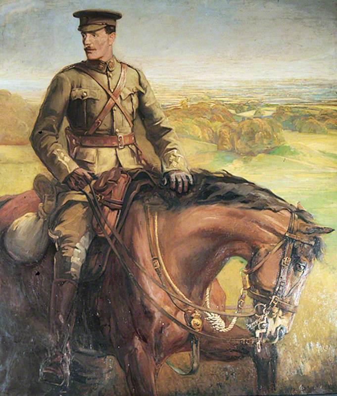 The Honourable Major Wood on Horseback