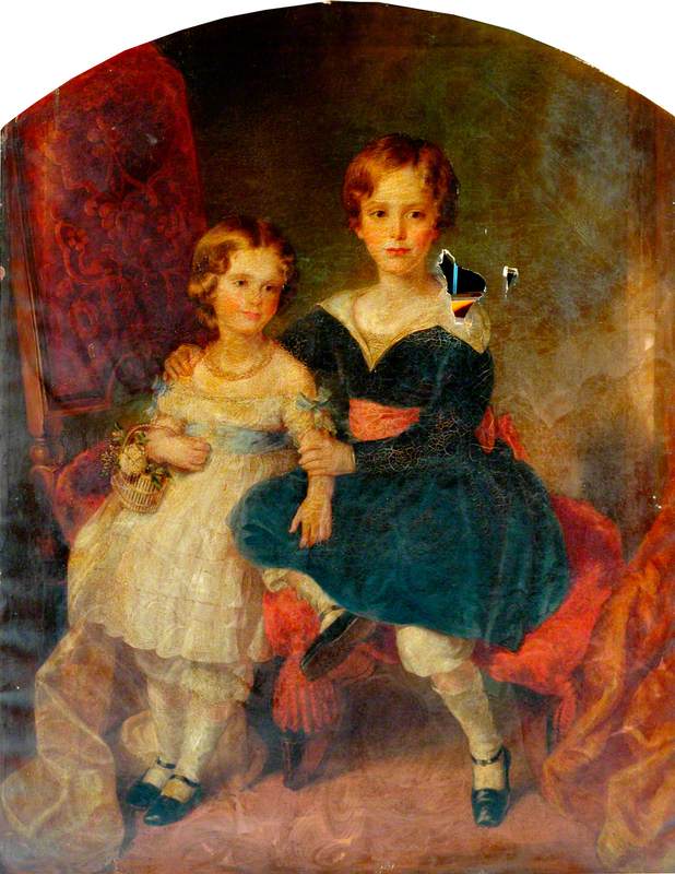 William J. Pearson, Aged 7,  and Elizabeth Pearson, Aged 5 