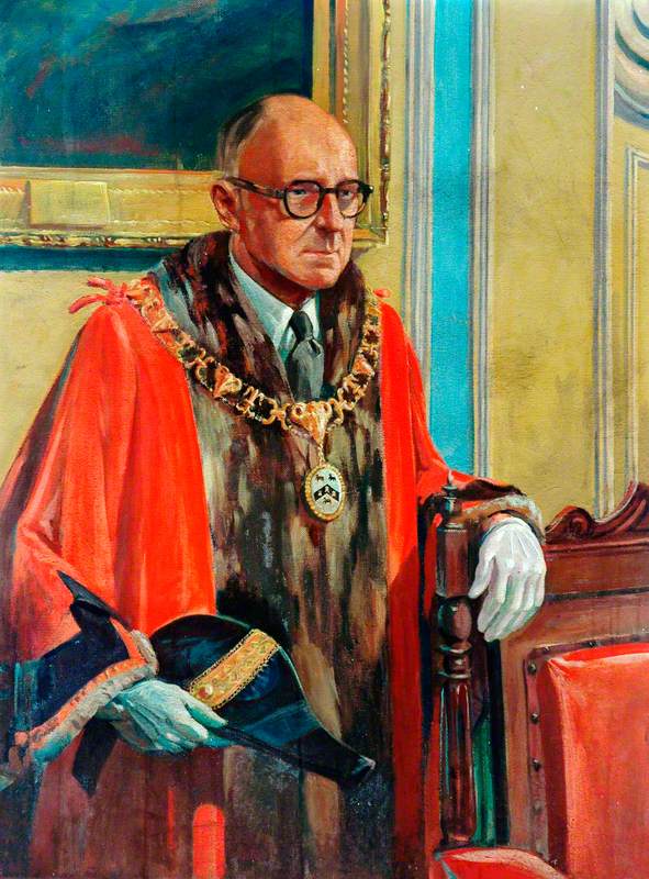 Mr Wood in Mayoral Robes