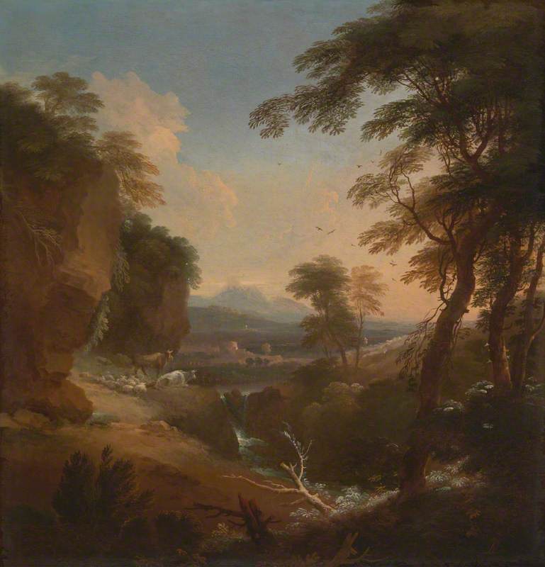 Landscape with Distant Mountains