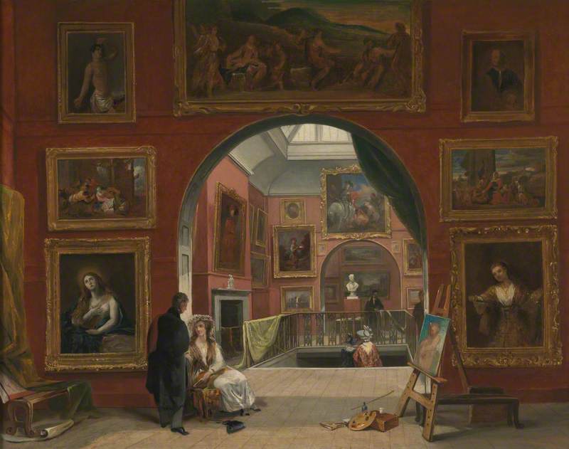 Interior of the British Institution (Old Master Exhibition, Summer 1832)