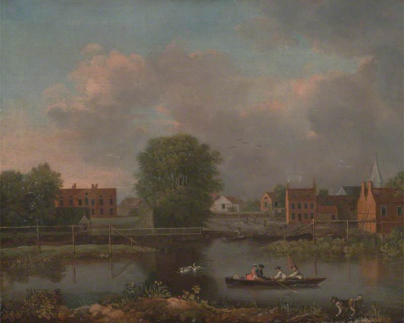 A River Landscape, Possibly a View from the West End of Rochester Bridge