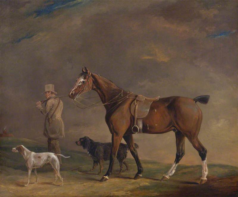 A Sportsman with Shooting Pony and Gun Dogs