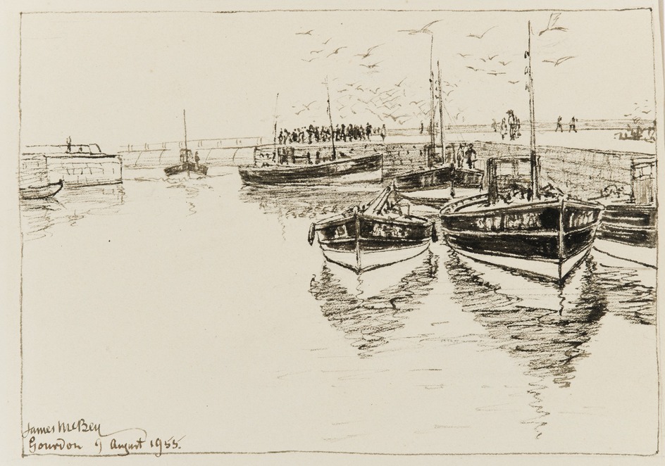 Gourdon, Harbour Scene - Illustration for H.H. Kynett's 