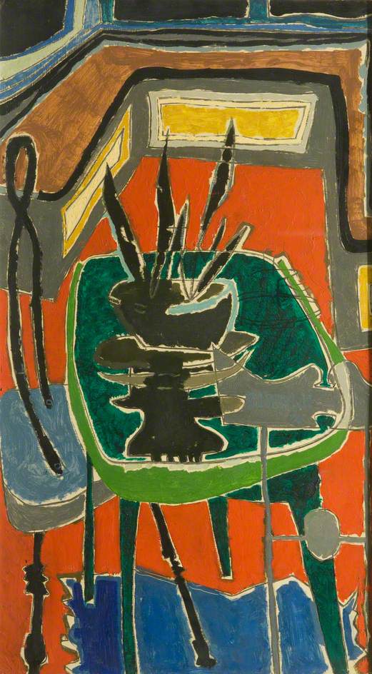 Green Table on Red Floor: 1954