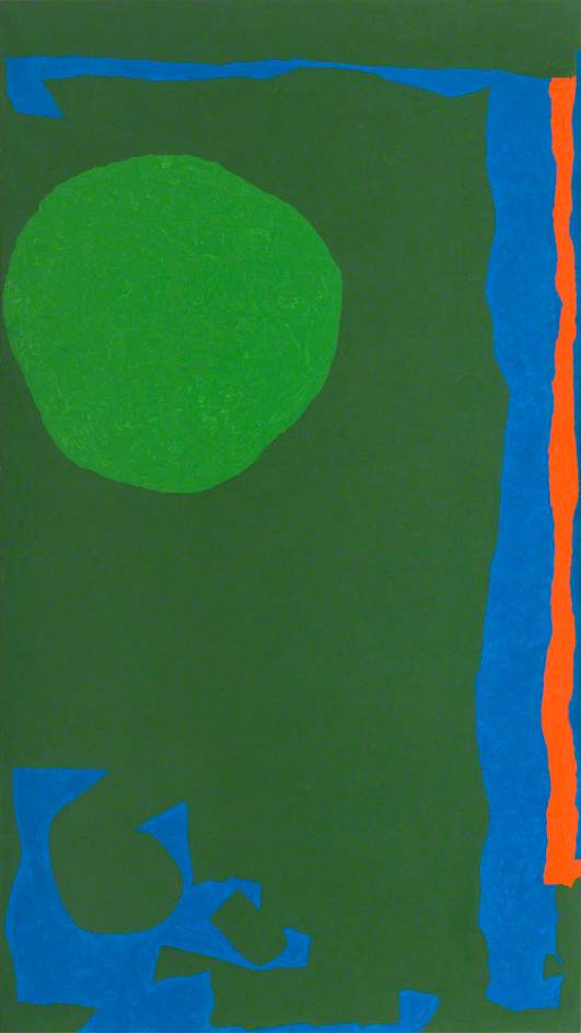 Rumbold Vertical Four: Green in Green with Blue and Red: September 1970