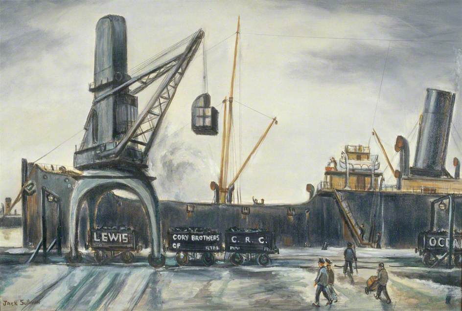 Steamer Loading Coal at Cardiff