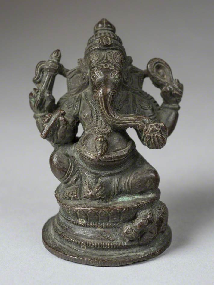 Seated Four-Armed Ganesh