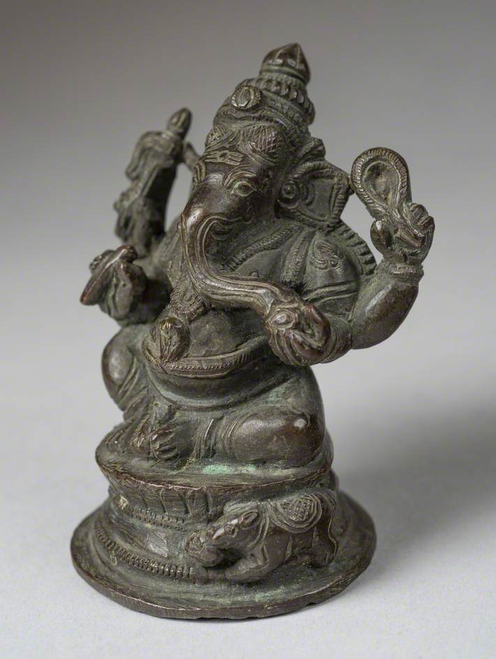 Seated Four-Armed Ganesh