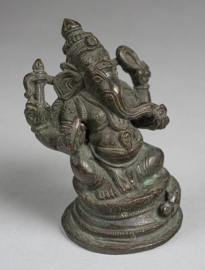 Seated Four-Armed Ganesh