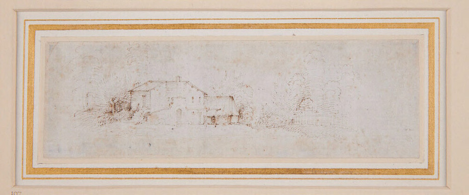 Recto: Landscape with farm buildings
Verso: Landscape with farm buildings