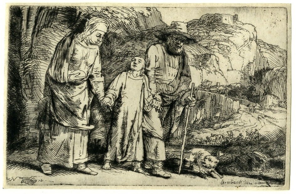 Christ returning from the Temple with his Parents (Luke 2:51)