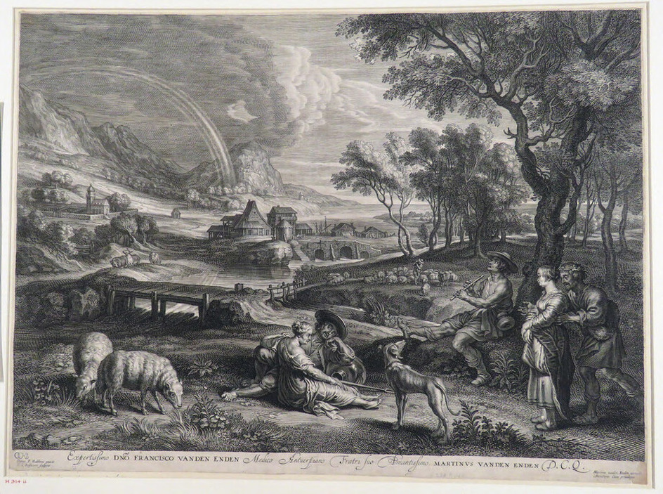 Landscape with a rainbow