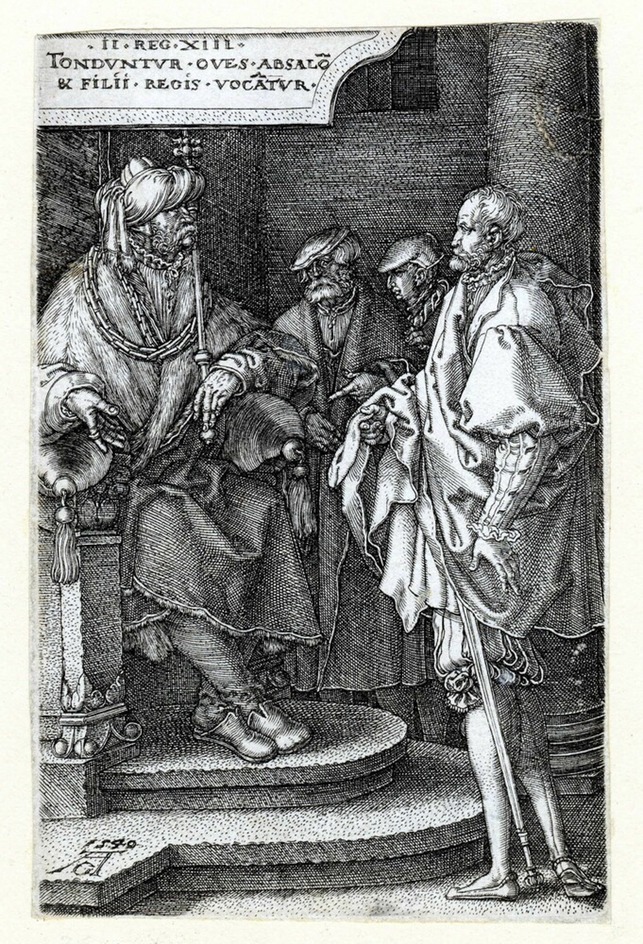 Absalom inviting David and his brothers