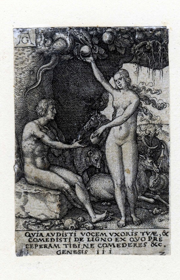 The temptation by the snake