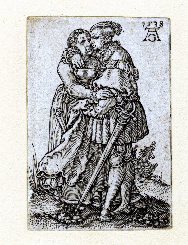Couple embracing