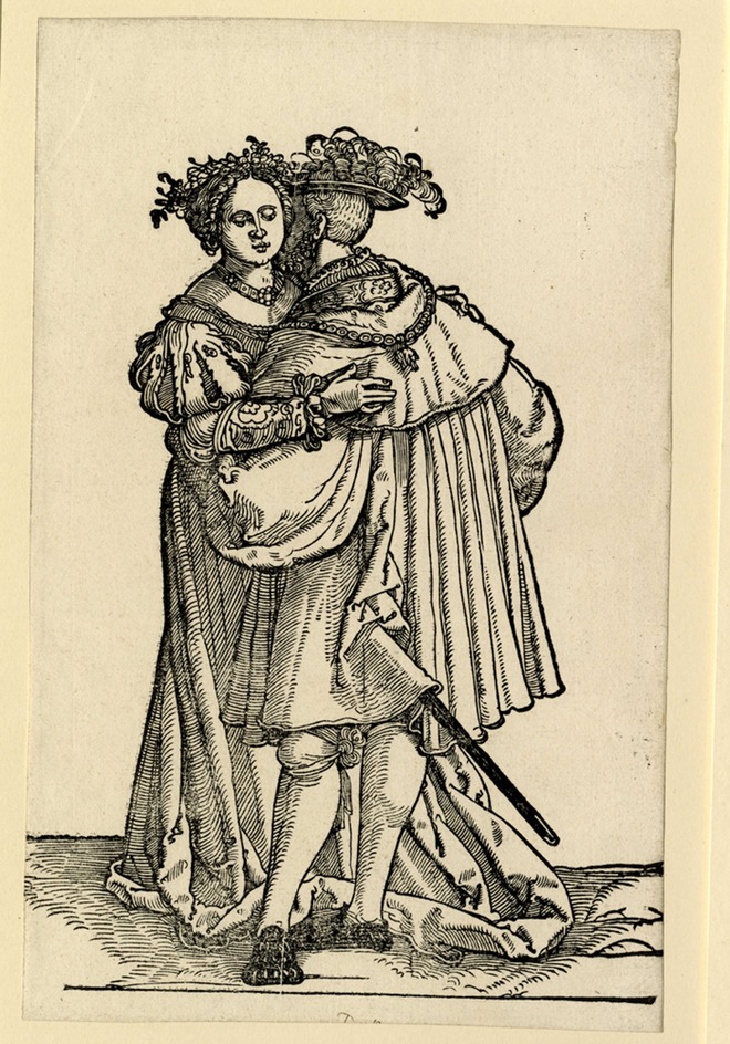 Couple embracing