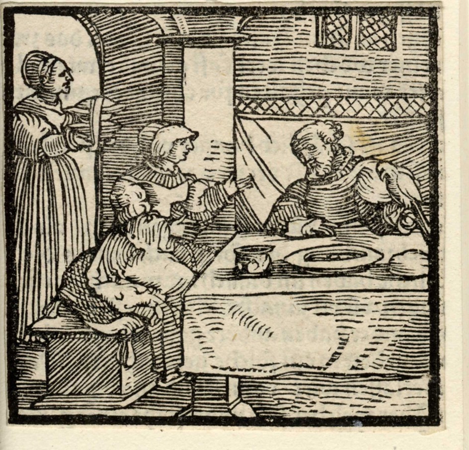 The Marchesa of Monferrato tempting the king of France with poultry-dishes