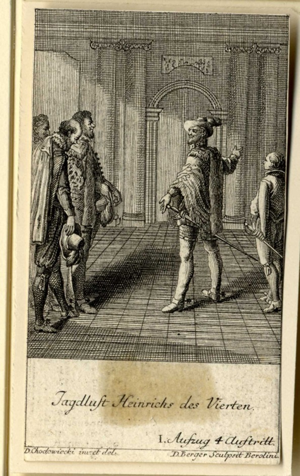 Henry IV greeting his courtiers