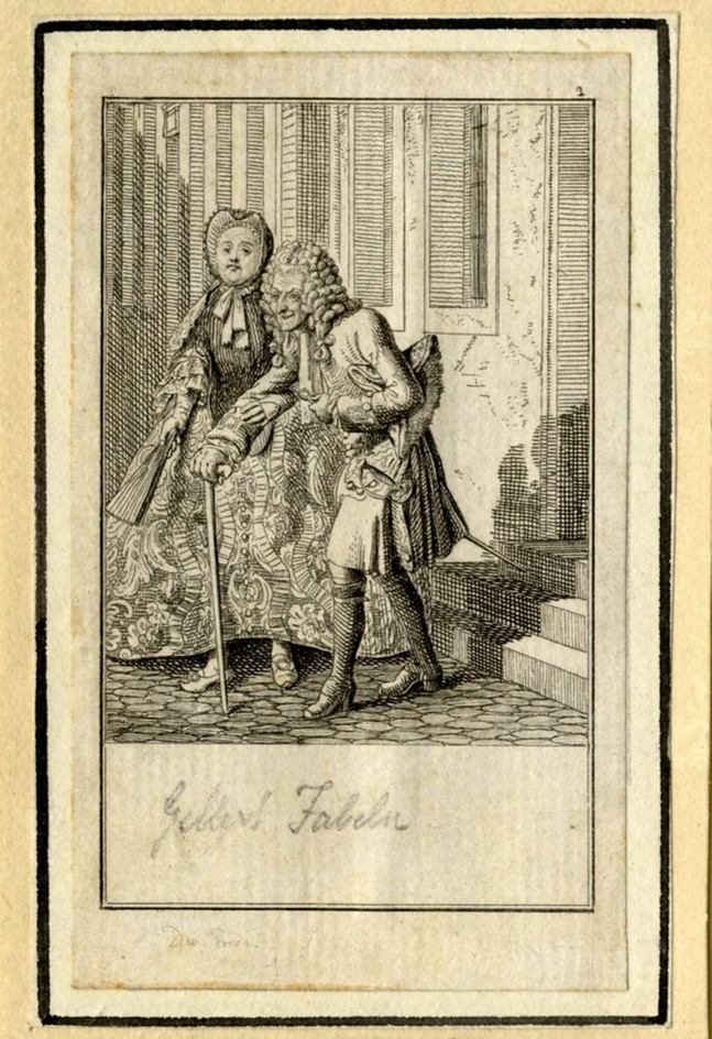 An elder man walking in company of a young woman