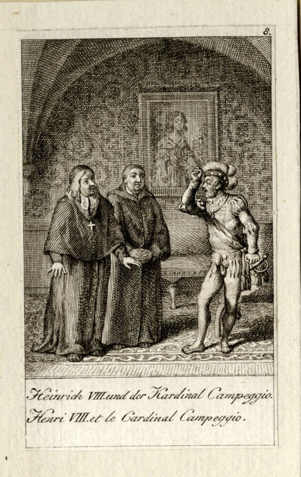 Henry VIII and Cardinal Campeggio