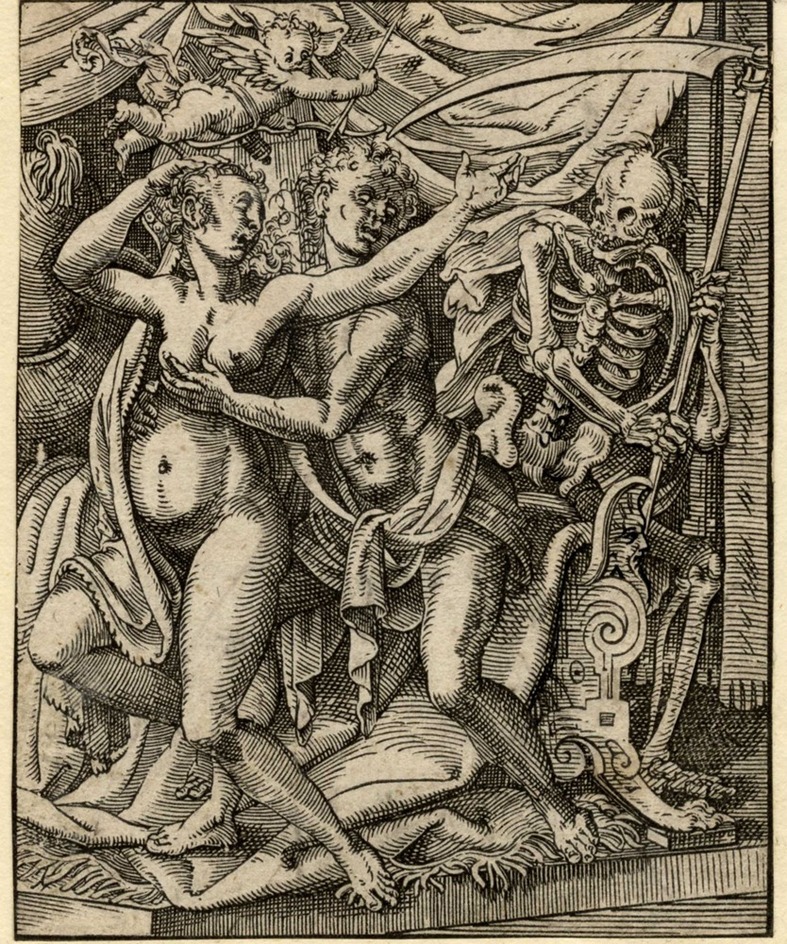 Death surprising a pair of lovers
