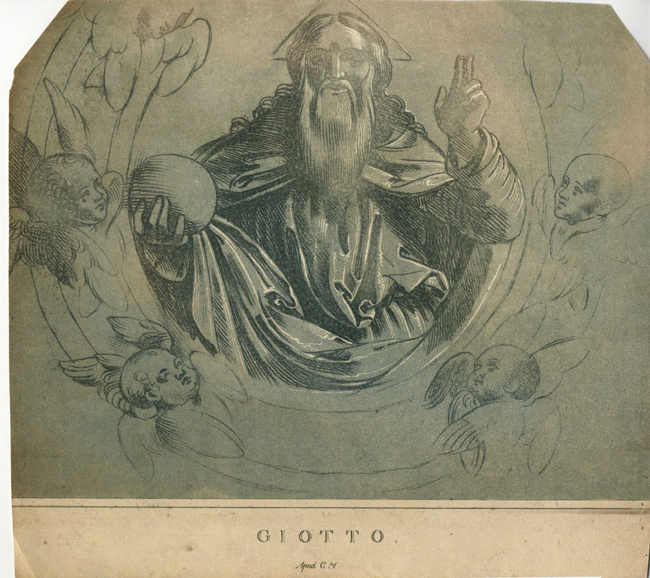 God the Father surrounded by cherubs