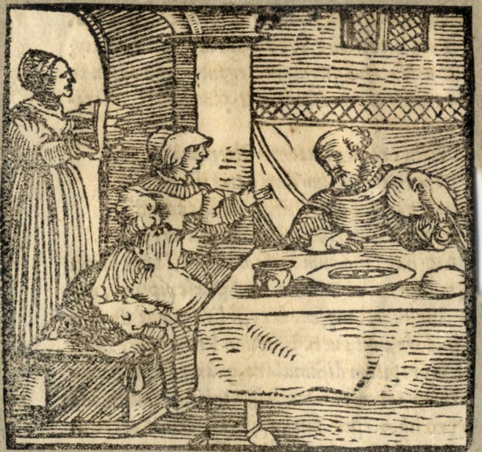 The Marchesa of Monferrato tempting the king of France with poultry-dishes