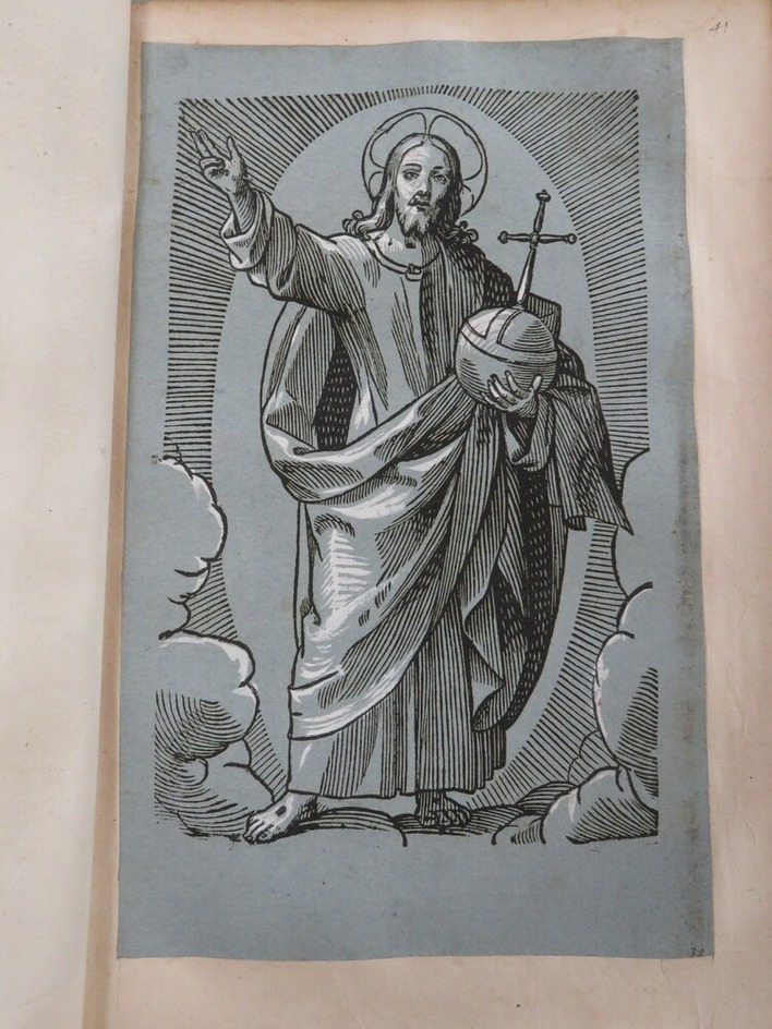 Our Lord Jesus, in Glory with an orb