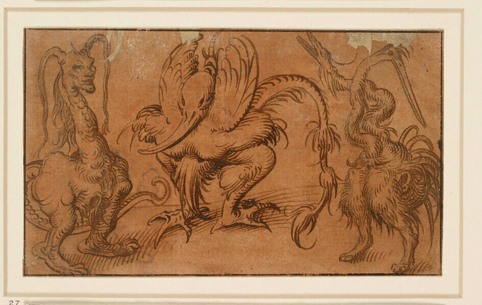 Three grotesque Animals