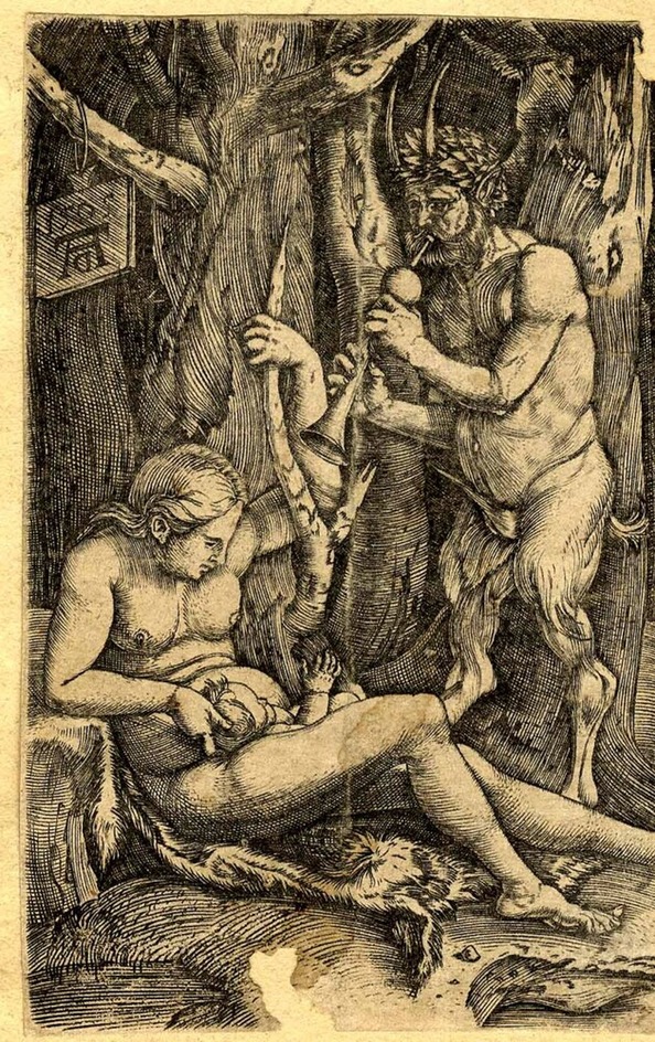The Satyr's family, copy in reverse
