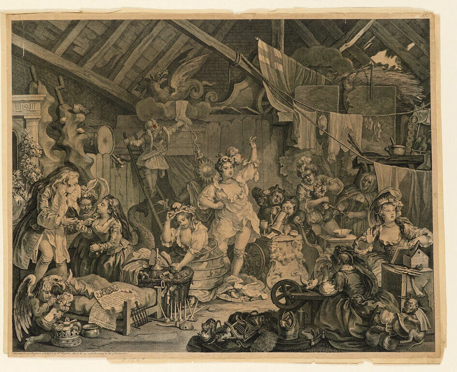 Strolling Actresses Dressing in a Barn