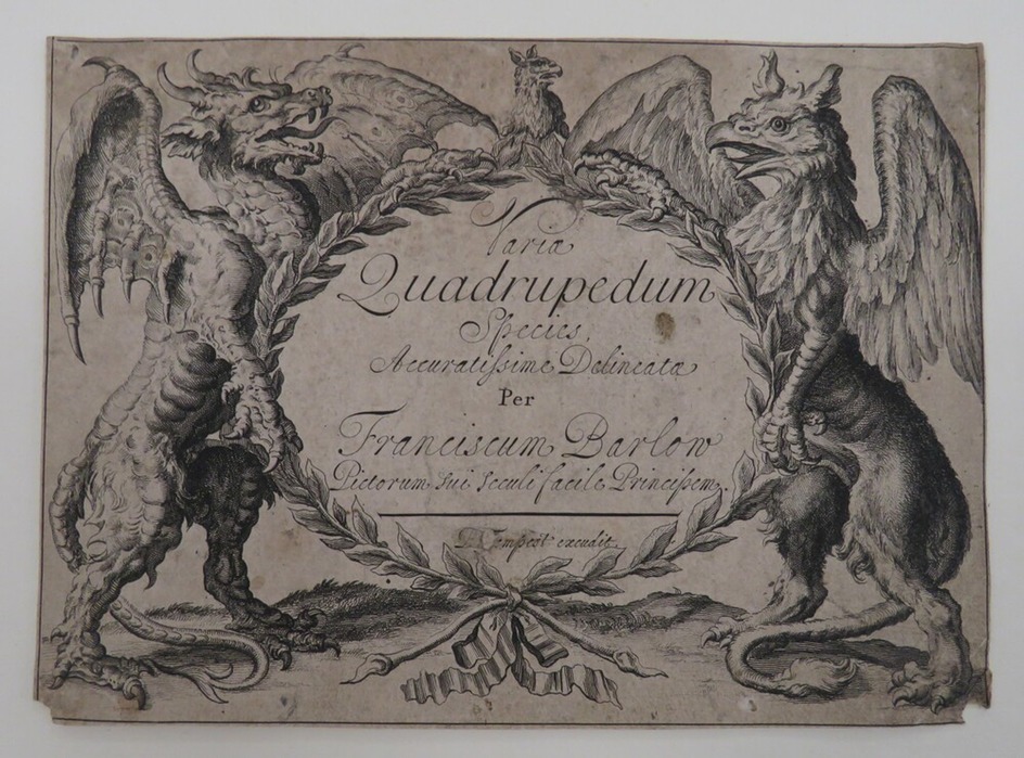 Title-page for Variae Quadrupedum Species