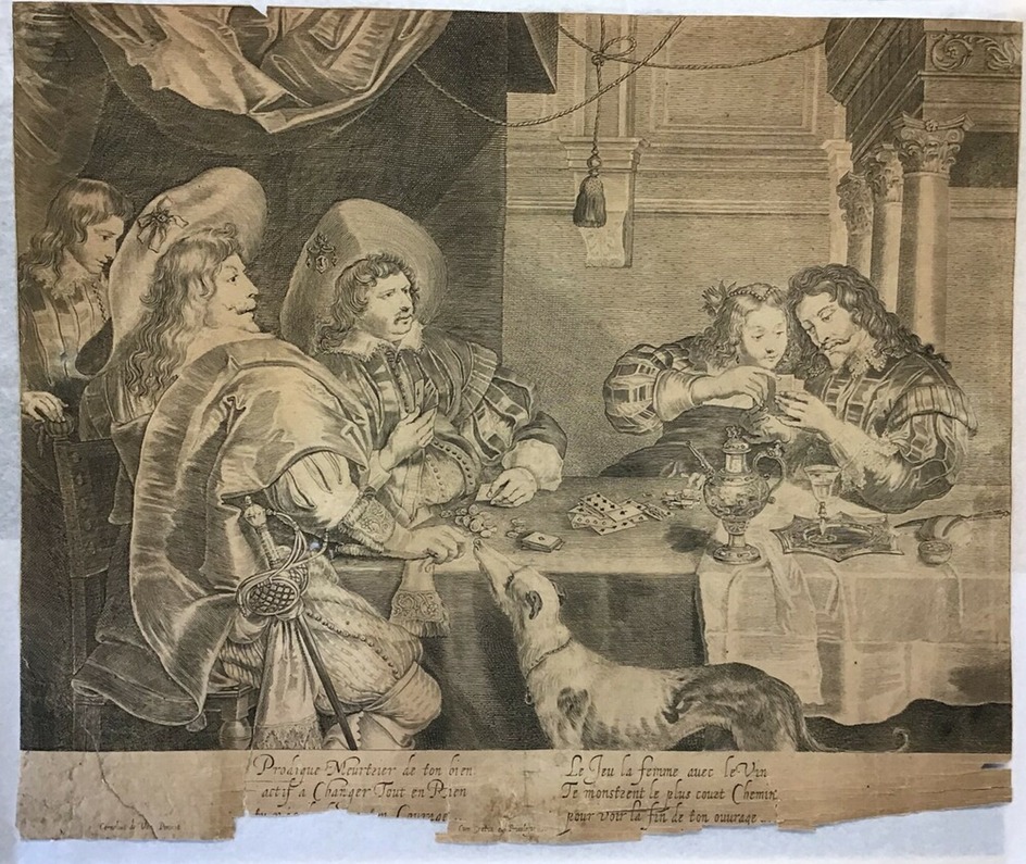 The Game of Cards or the Prodigal Son feasting with harlots