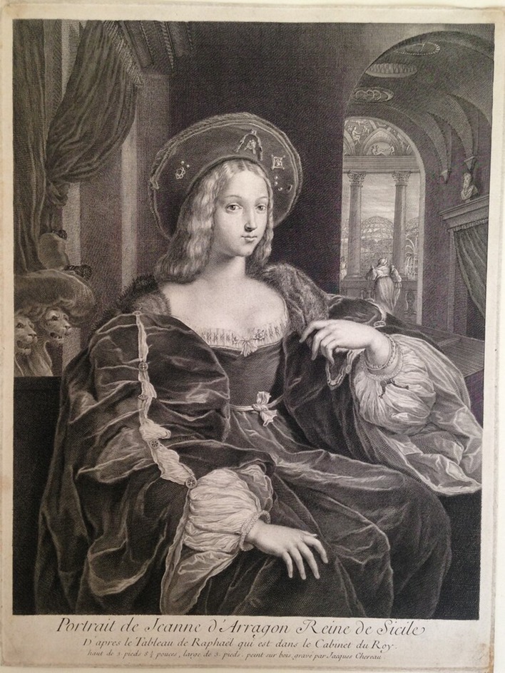 Portrait de Jeanne d'Arragon Reine de Sicile