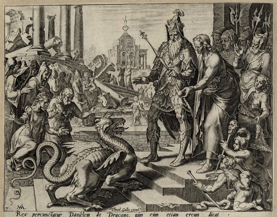 Daniel feeding the dragon