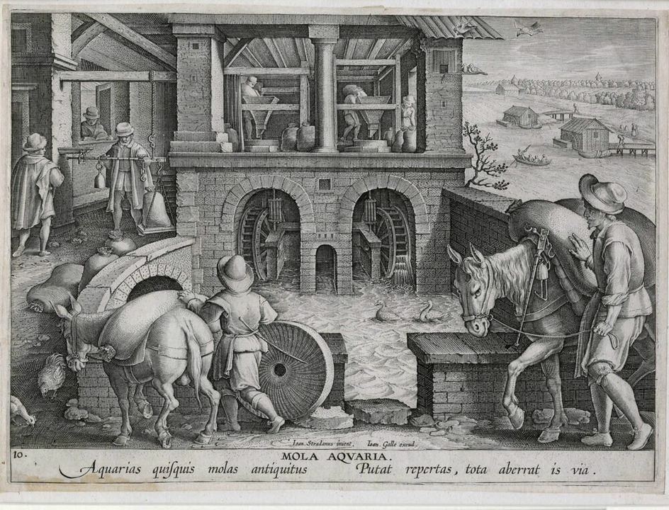 The invention of the watermill