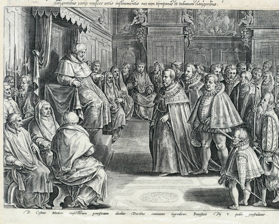 Cosimo I enters the College of Cardinals