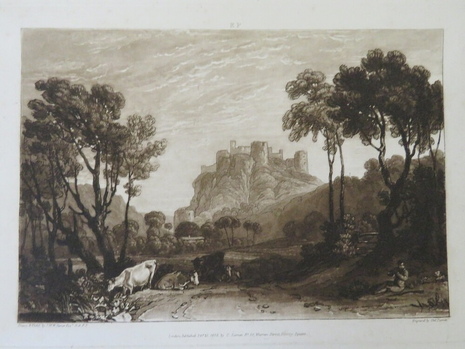 The Castle above the Meadows from the Liber Studiorum
