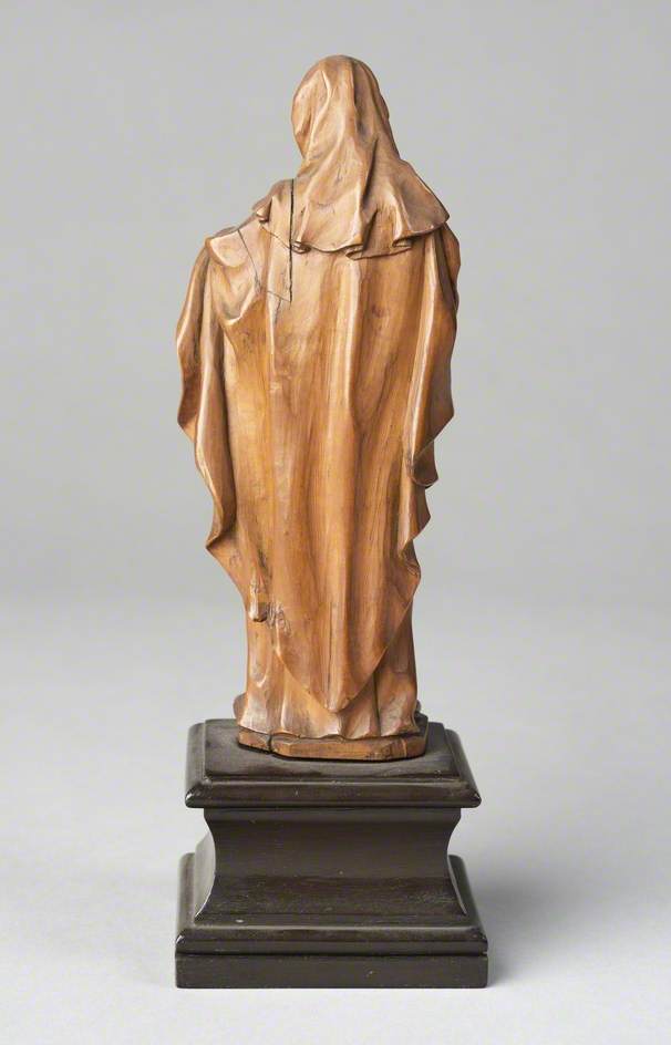 Virgin Mary with Her Hands Crossed on Her Breast