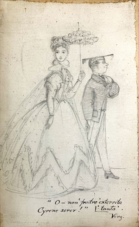 Woman with a Parasol accompanied by an Academic