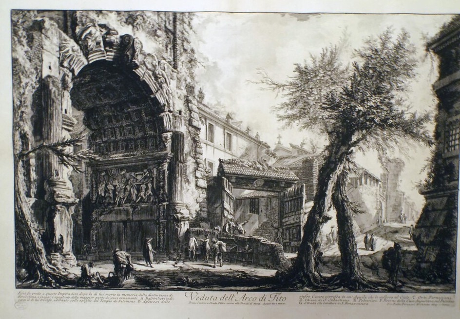 View of the Arch of Titus (inscribed)