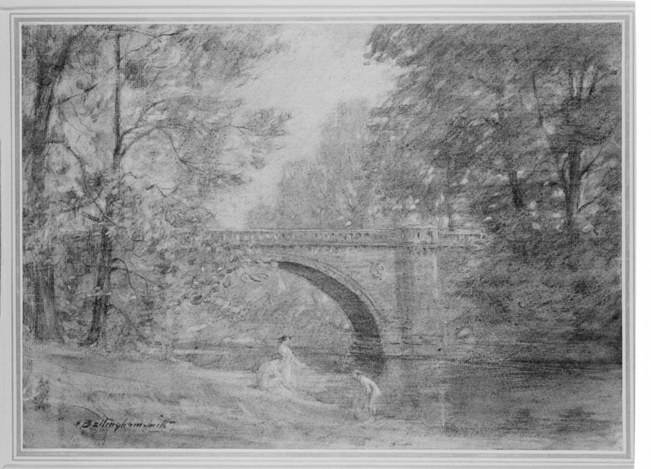 A River Spanned by a Bridge