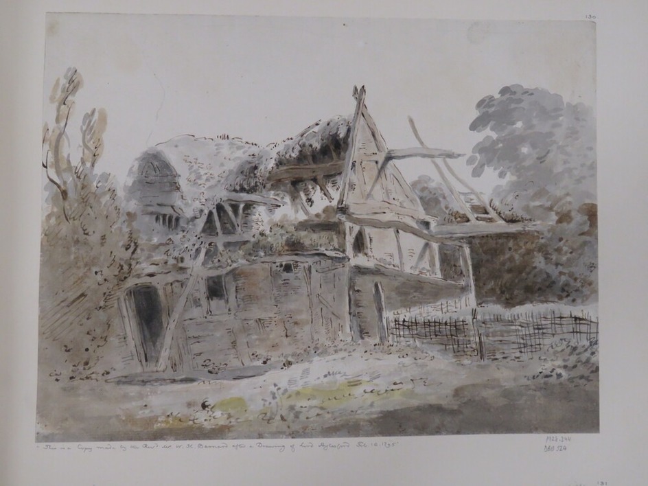 A Ruined Barn (after Lord Aylesford)