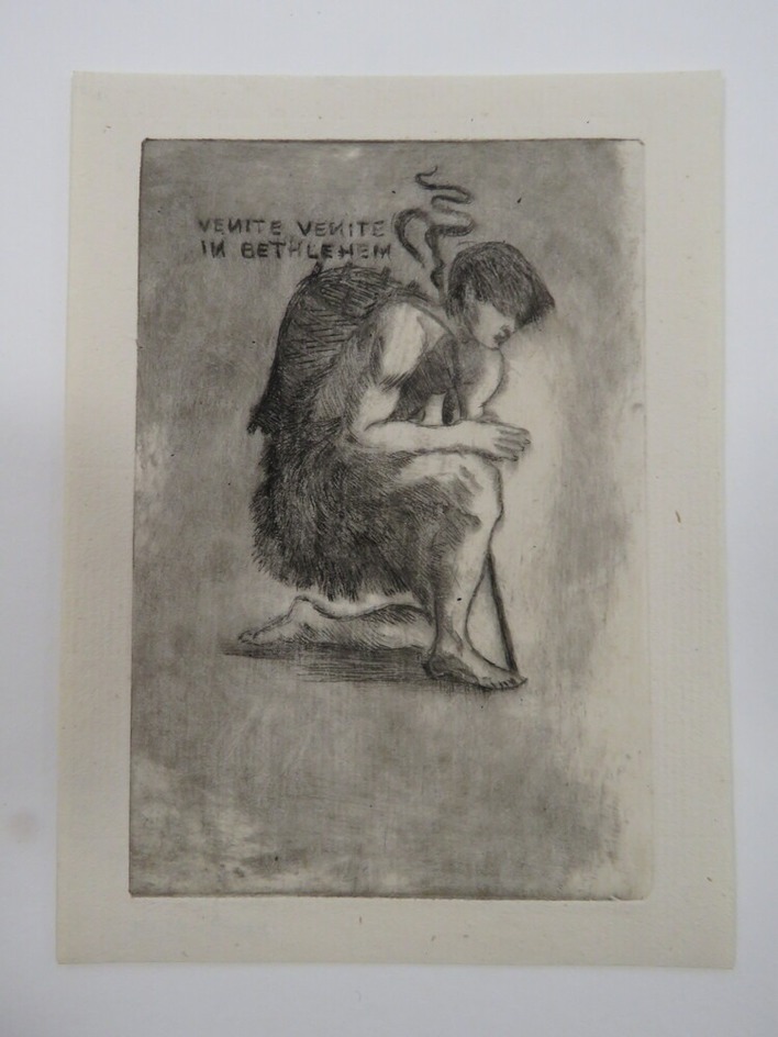 Kneeling shepherd