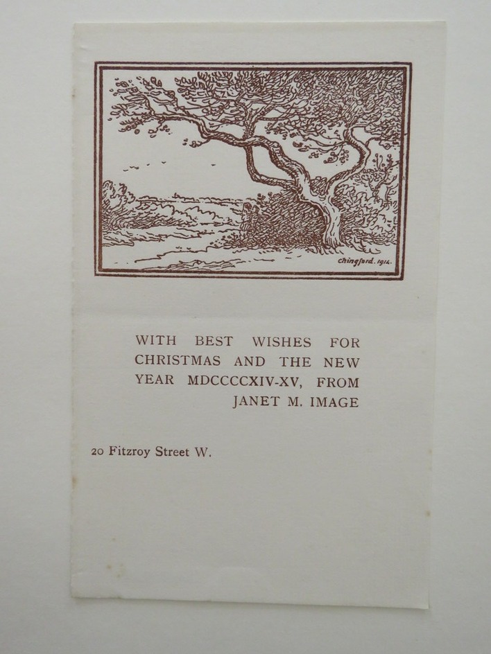 Christmas card for Janet Image 1914: Chingford. 1914