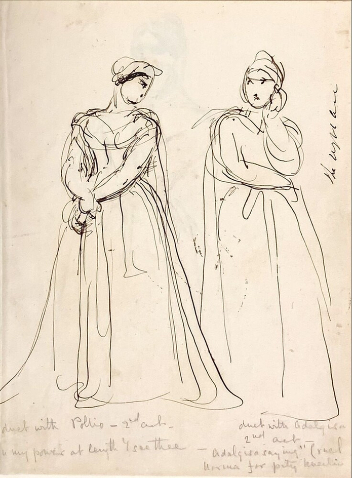 Theatrical Sketches, Duet with Pollio, 2nd Act (Two female leads in discussion)