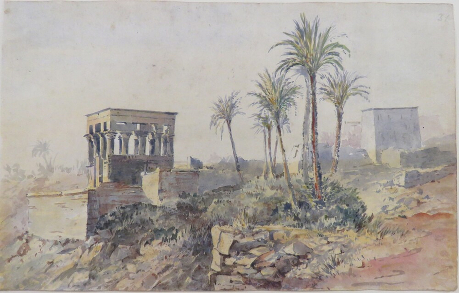 Ancient Buildings in Philae, Egypt
